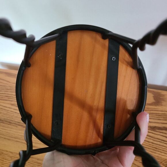 VTG Doll Furniture Wood & Twisted Metal Ice Cream Parlor Bistro Chair and Table - Picture 14 of 16